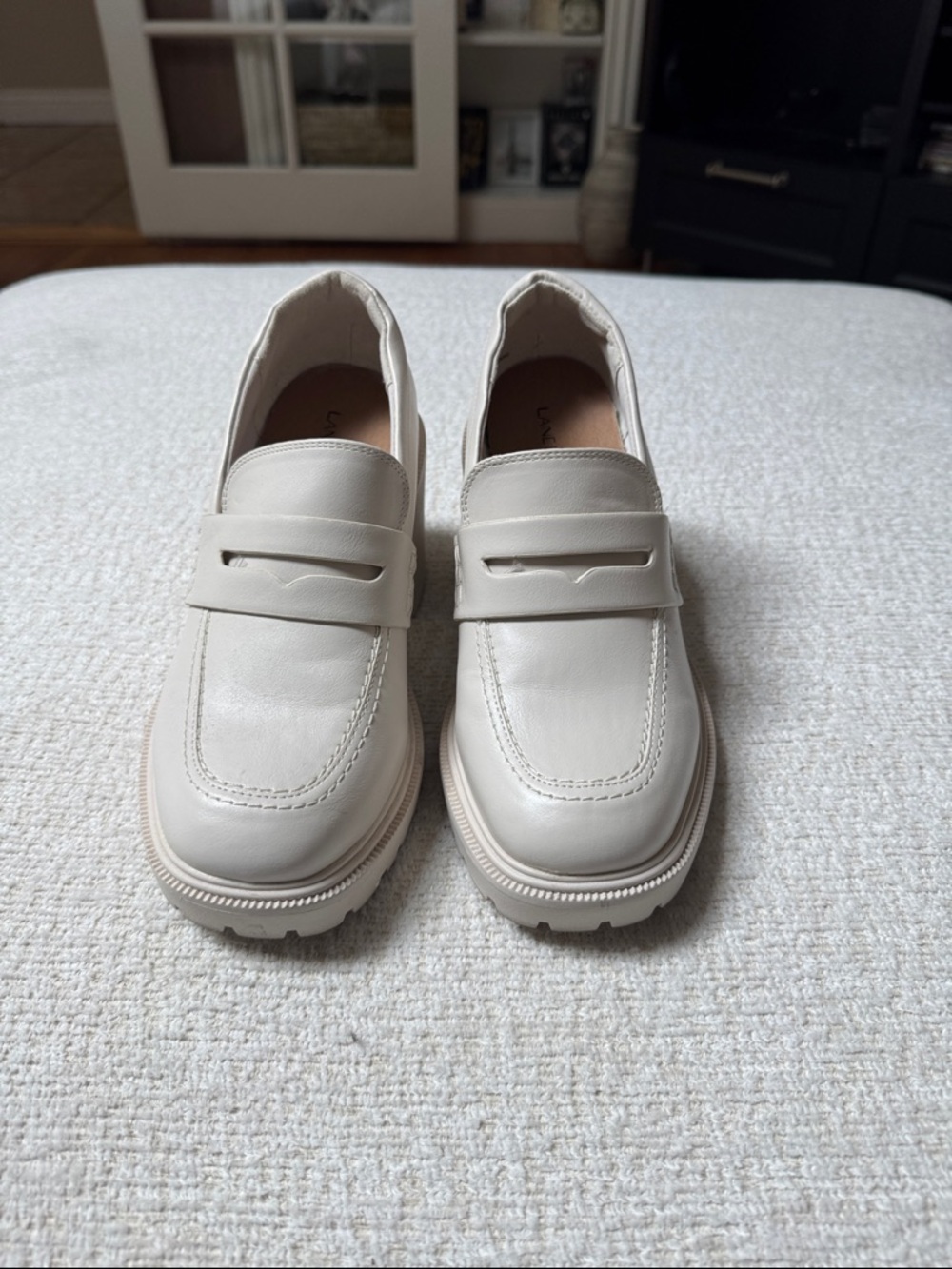 Lane Bryant Cream Platform Loafers